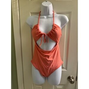 Aerie Coral One Piece Swimsuit